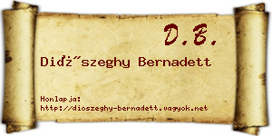 Diószeghy Bernadett névjegykártya